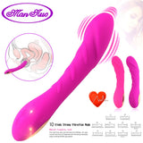 Man nuo USB Rechargeable 12 Modes Dildo Vibrator